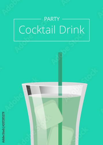 Party Cocktail Mojito Mint Cocktail Summer Poster