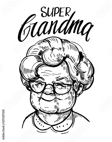 old woman face