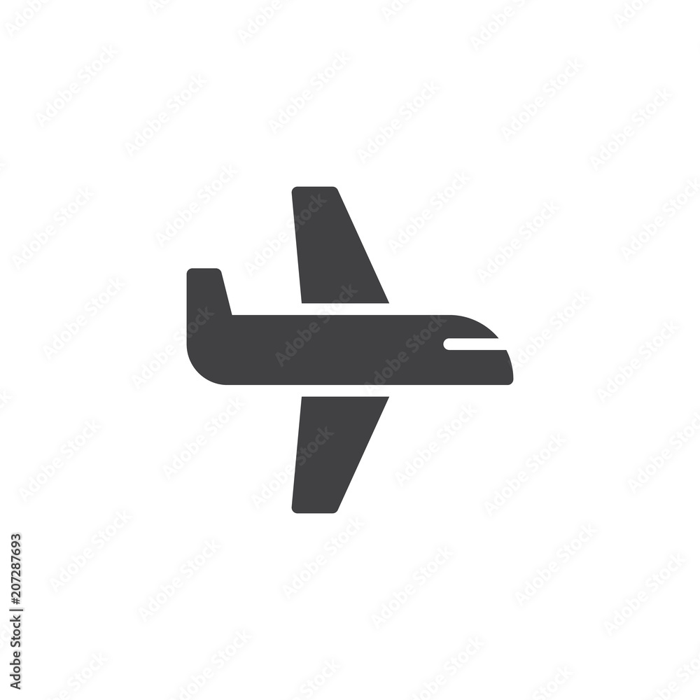 Airplane vector icon. filled flat sign for mobile concept and web design. Plane simple solid icon. Symbol, logo illustration. Pixel perfect vector graphics Airplane vector icon. filled flat sign for mobile concept and web design. Plane simple solid icon. Symbol, logo illustration. Pixel perfect vector graphics