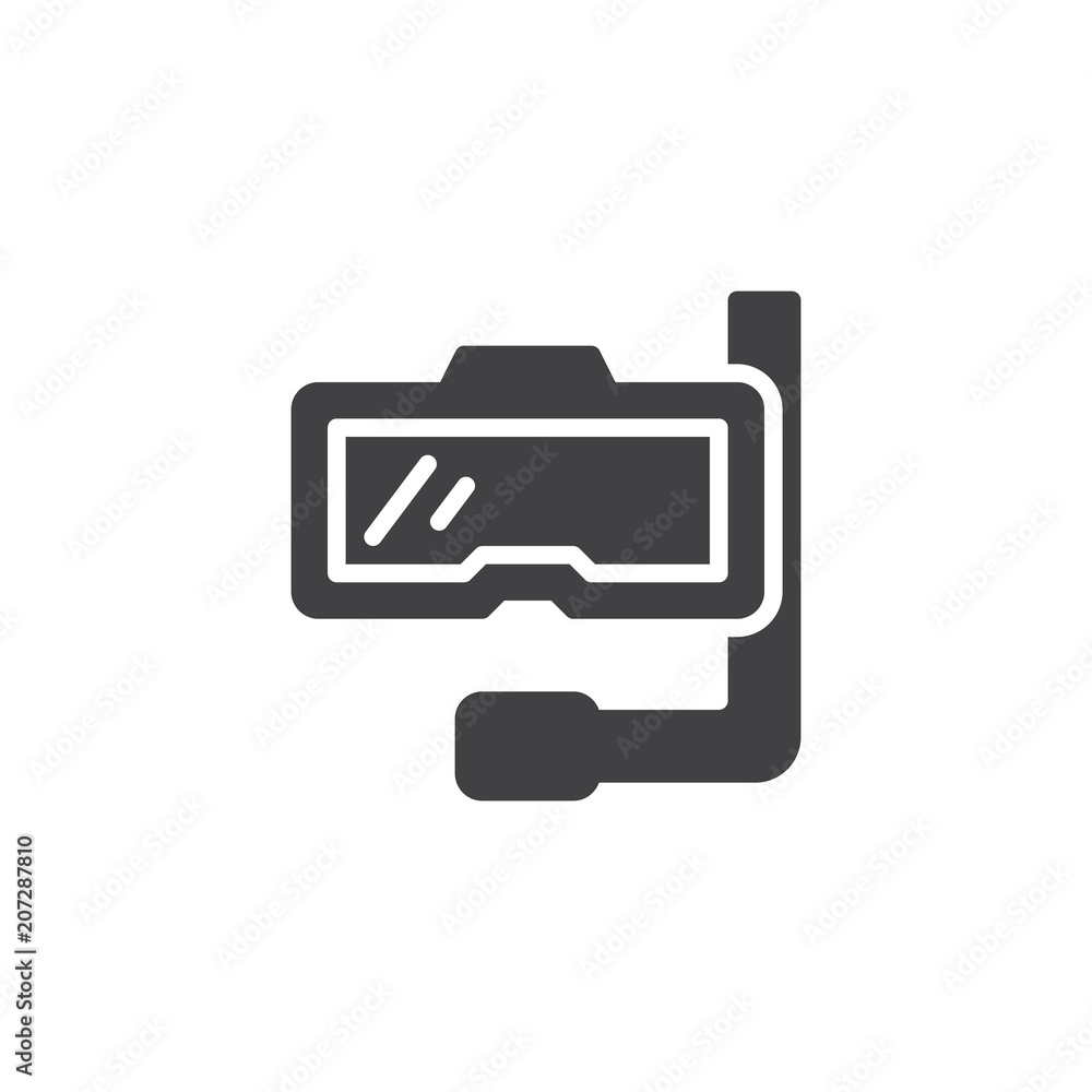 Diving Mask and Snorkel vector icon. filled flat sign for mobile concept and web design. Scuba mask simple solid icon. Symbol, logo illustration. Pixel perfect vector graphics Diving Mask and Snorkel vector icon. filled flat sign for mobile concept and web design. Scuba mask simple solid icon. Symbol, logo illustration. Pixel perfect vector graphics
