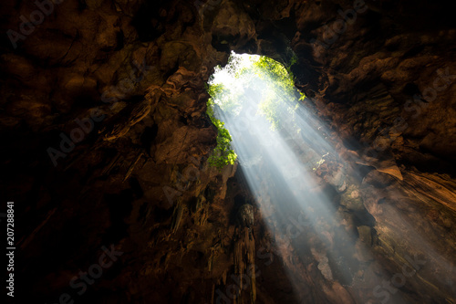 Beam from the hold of cave