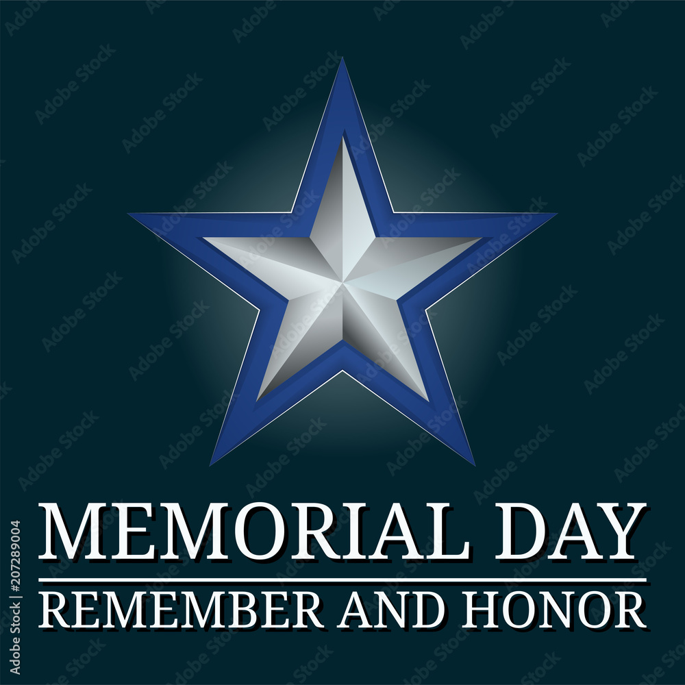 Memorial Day Star illustration Memorial Day Star illustration
