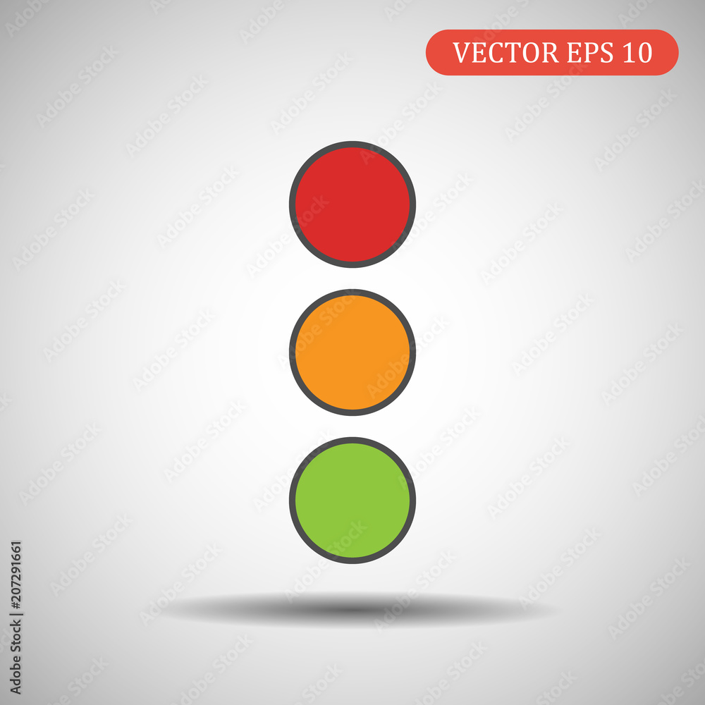 Traffic light icon. Vector illustration eps 10 Traffic light icon. Vector illustration eps 10