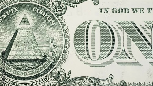 One dollar bill close up photo