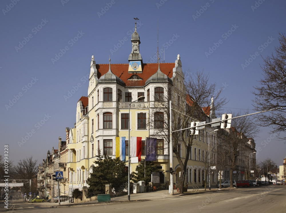 Town hall in Zgorzelec. Poland