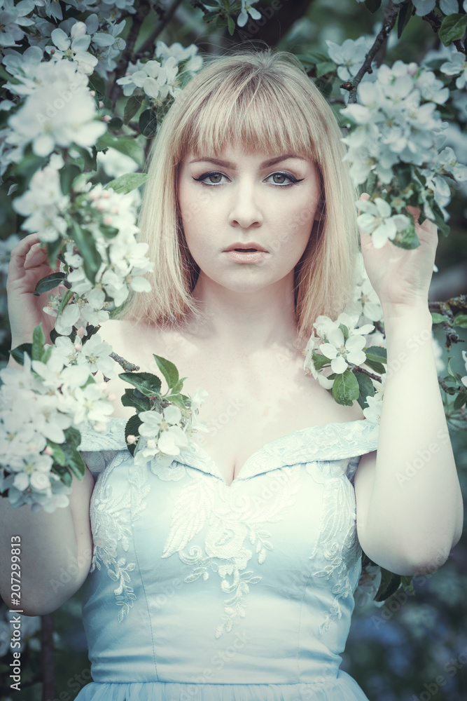 Woman In Spring Blossom Woman In Spring Blossom