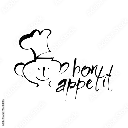 bon appetit lettering template