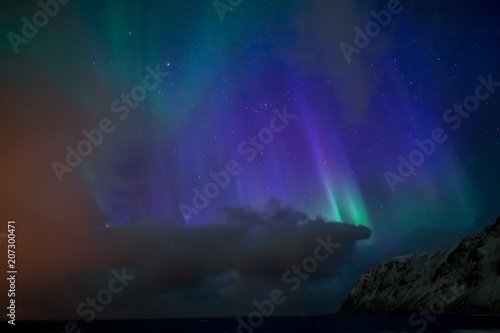 Fototapeta Naklejka Na Ścianę i Meble -  Aurora ылн in Skaftafell, iceland