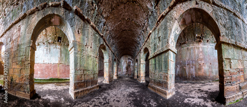 Ancient, Roman cistern in Aptera, Chania in Crete island, Greece