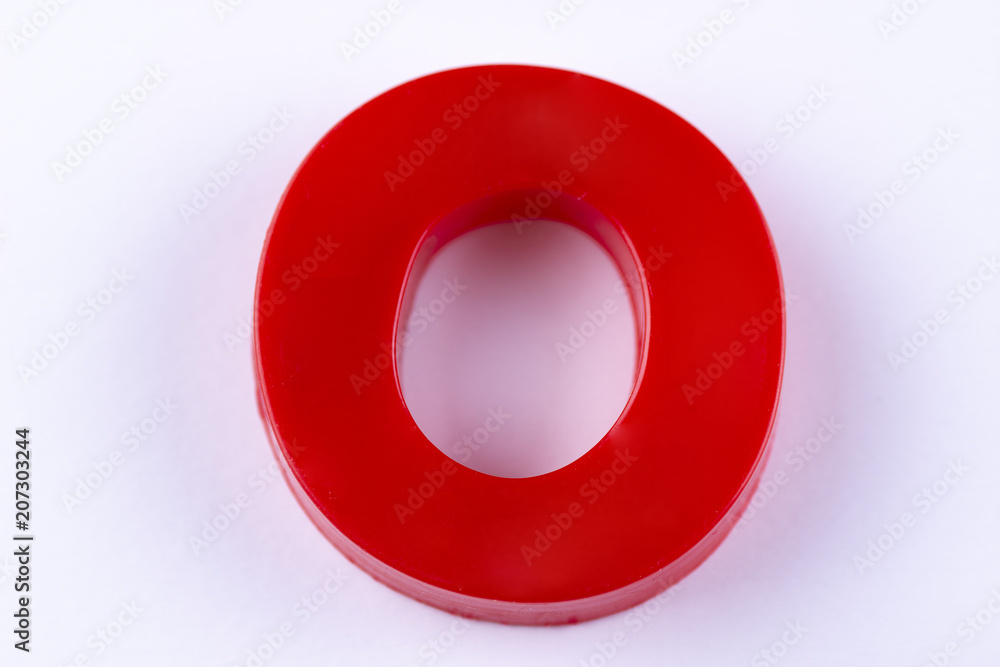 letter O uppercase alphabet isolated made of plastic on white background with shadows letter O uppercase alphabet isolated made of plastic on white background with shadows
