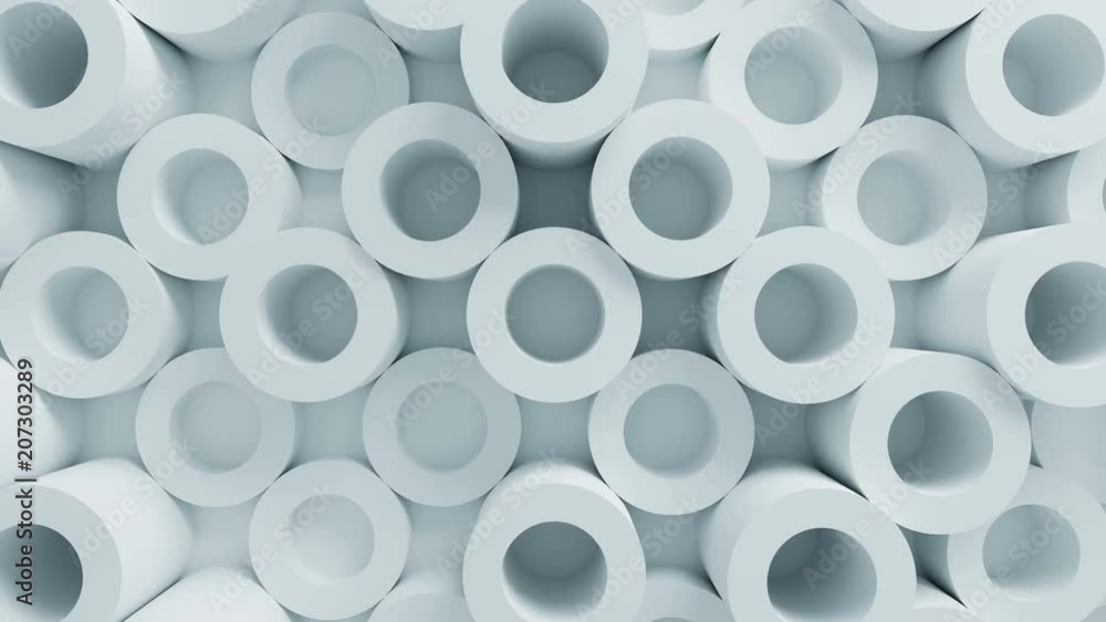 Beautiful White Tubes on Surface Moving in Seamless 3d Animation. Abstract Motion Design Background. Computer Generated Process. 4k Ultra HD 3840x2160. Beautiful White Tubes on Surface Moving in Seamless 3d Animation. Abstract Motion Design Background. Computer Generated Process. 4k Ultra HD 3840x2160.
