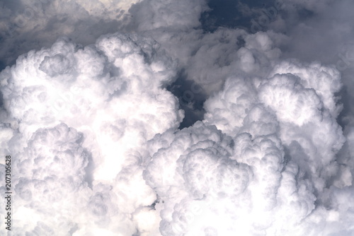 over a rough cloudscape