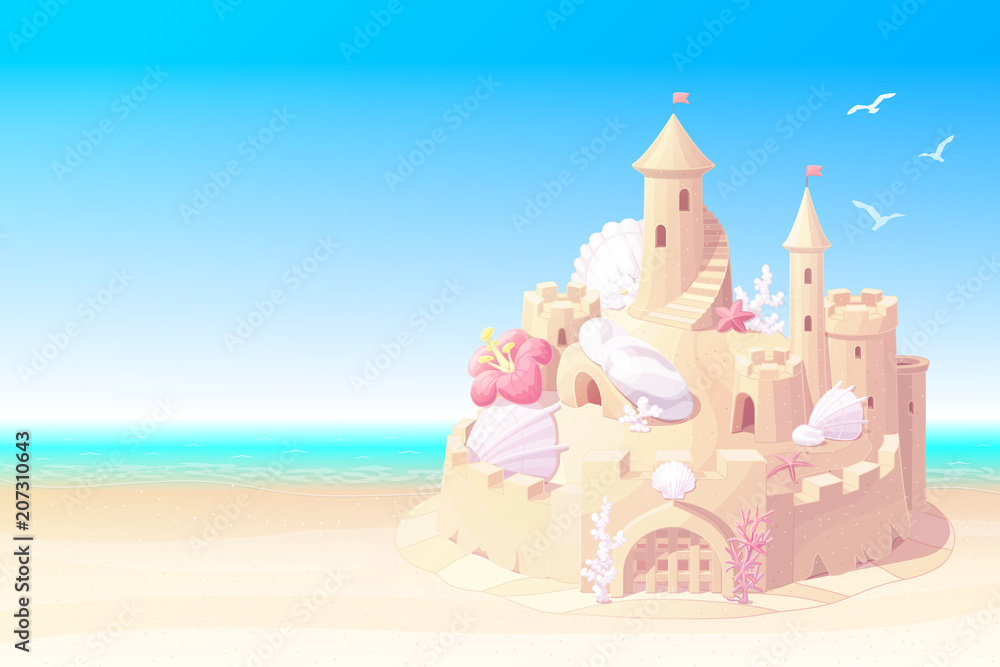 vector summer cartoon sea beach sandcastle sunny banner 1
vector summer cartoon sea beach sandcastle sunny banner 1