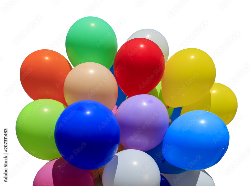 bright, colorful balls, copy space, isolate bright, colorful balls, copy space, isolate