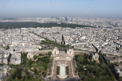 Paris in spring, view  from Eiffel tower © Kestutis