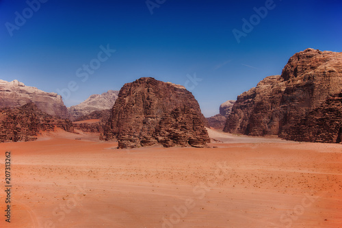 Landscape in Wadi Rum
