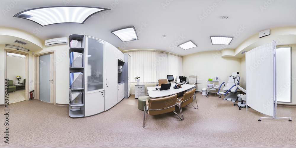 Panorama of the doctor's office obstetrician gynecologist who advises ...