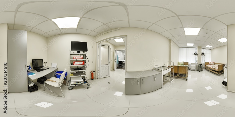Panorama 360 lounges after operations with medical supervision of women who gave birth. The health control room after the birth. A room for over-preparation before the operation.