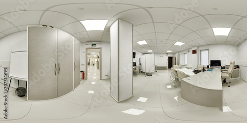 The doctor's office for diagnosing and setting anamnesis and prescribing a course before hospitalization. The doctor's office of the chief specialist in diseases panorama 360