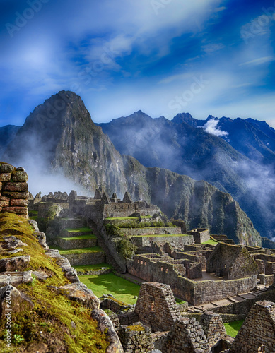 Panoramic view over Machu Picchu near Cuzco (Peru)