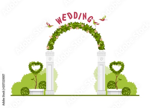 wedding arch vector