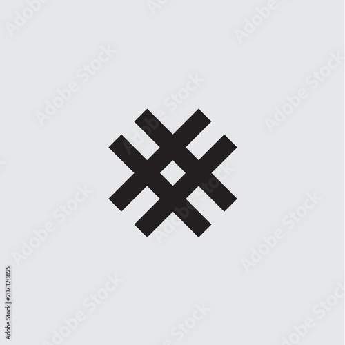 Celtic knot vector illustration black and white, isolated