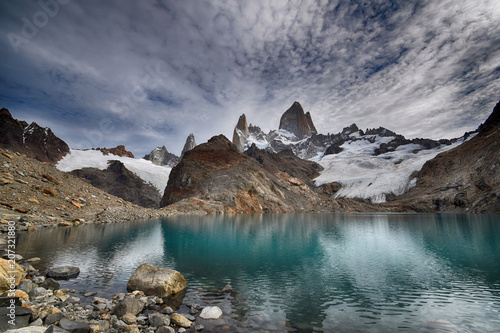 Landscape near Fitz Roy in Patagonia  Argentina 