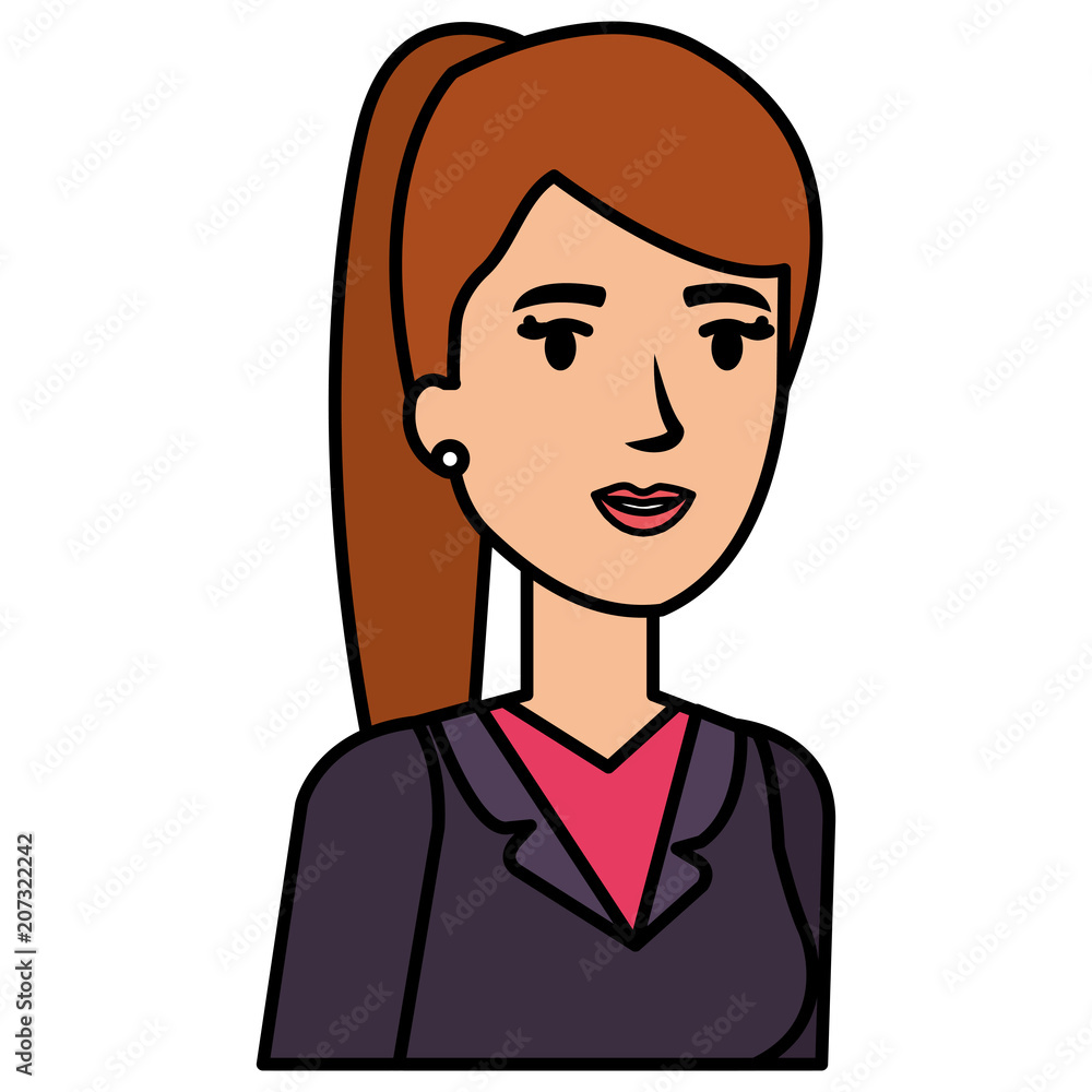 businesswoman avatar character icon vector illustration design businesswoman avatar character icon vector illustration design