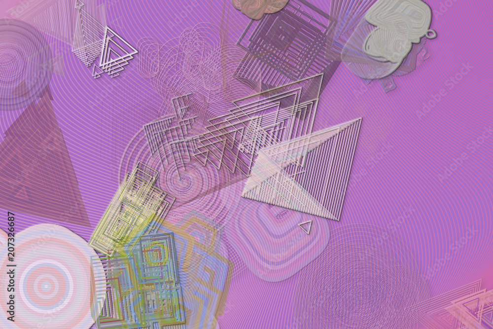 Fototapeta premium Abstract, decorative, illustrations, pattern for design texture & background.