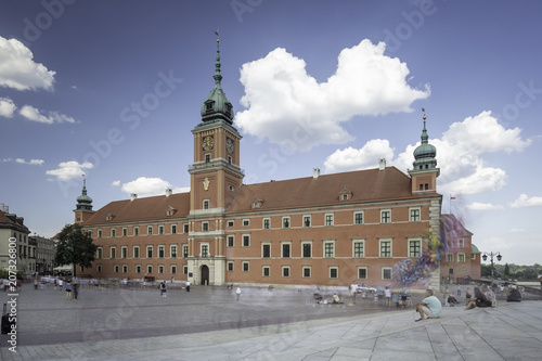 Widok na rynek starego miasta w Warszawie