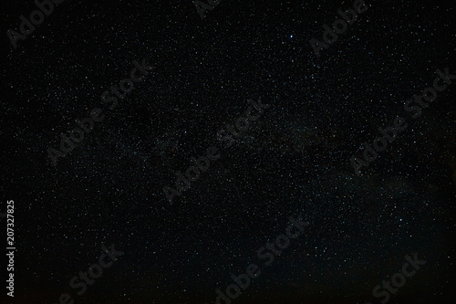 Galaxy The Milky Way in the night sky with stars. A view of the open space. Photographed close-up on long exposure.