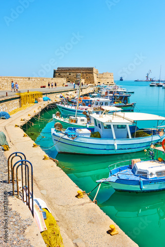 Fishing boats in old port of Heraklion