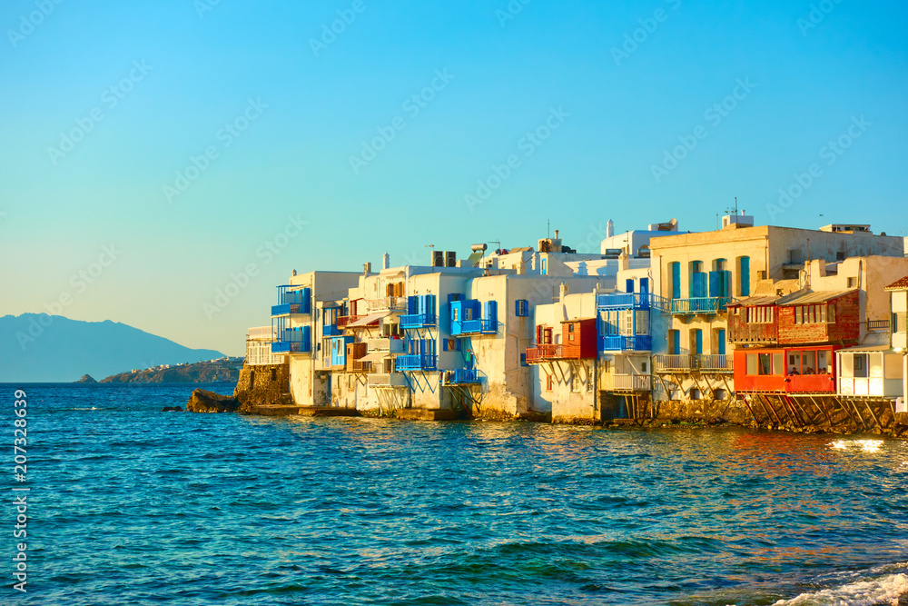 Fototapeta premium Picturesque houses of Little Venice in Mykonos