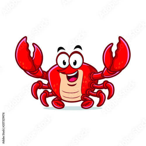 Crab Mascot Design Vector