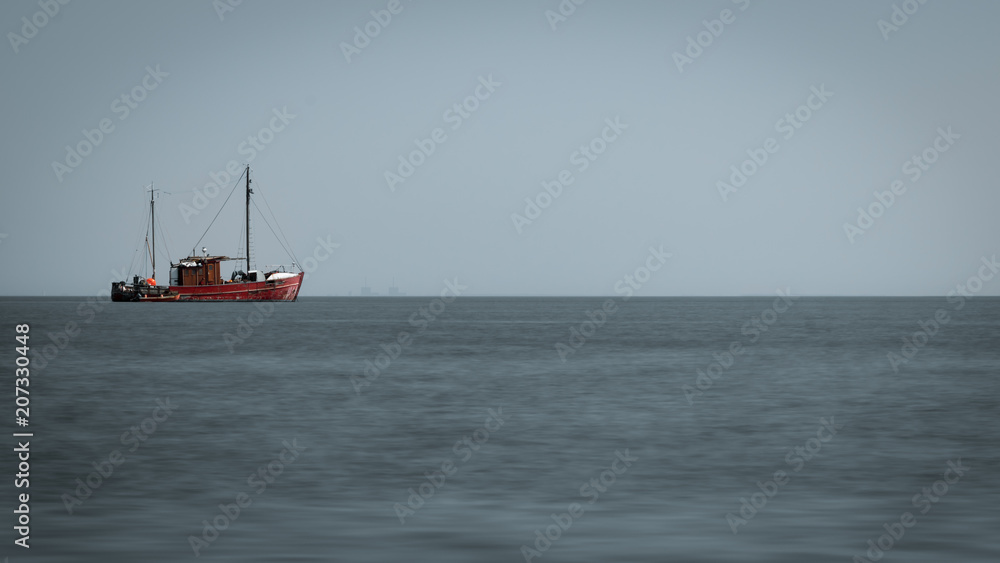 Fishing Boat on Baltic Sea Copenhagen Denmark