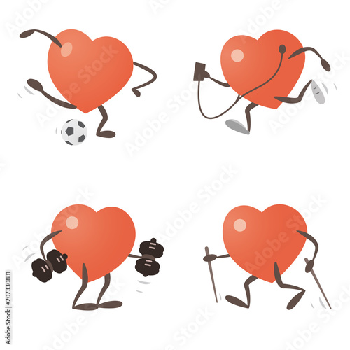 Heart Exercising and Practicing Different Sports