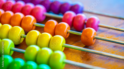 Colorful Abacus Beads photo