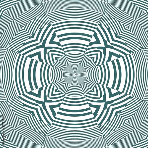 Hypnotic Stripe Shapes Illustration Vector 