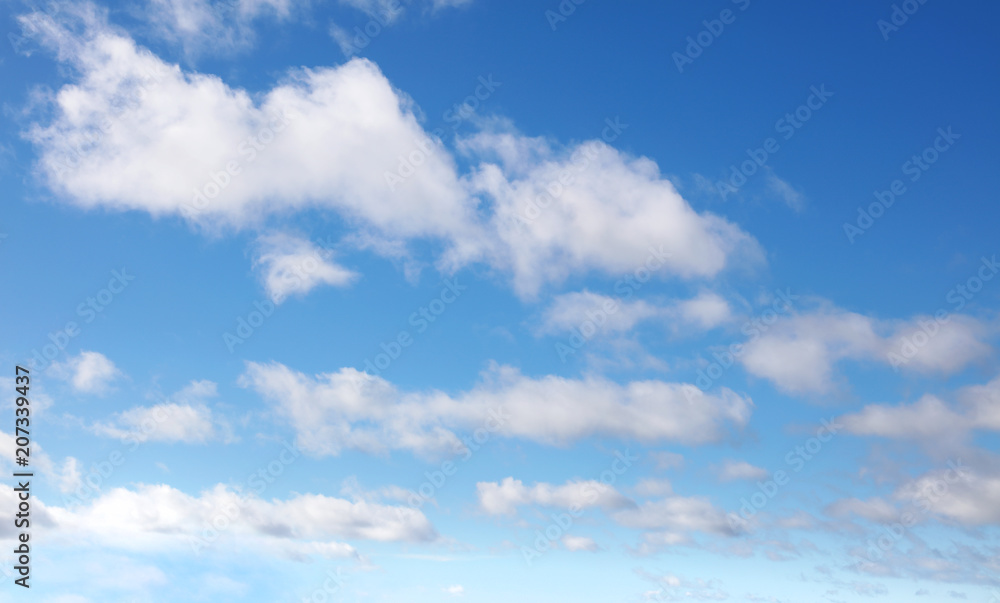 Soft fluffy white clouds blue sky background Soft fluffy white clouds blue sky background