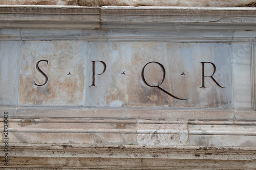 SPQR Rome inscriptions photo