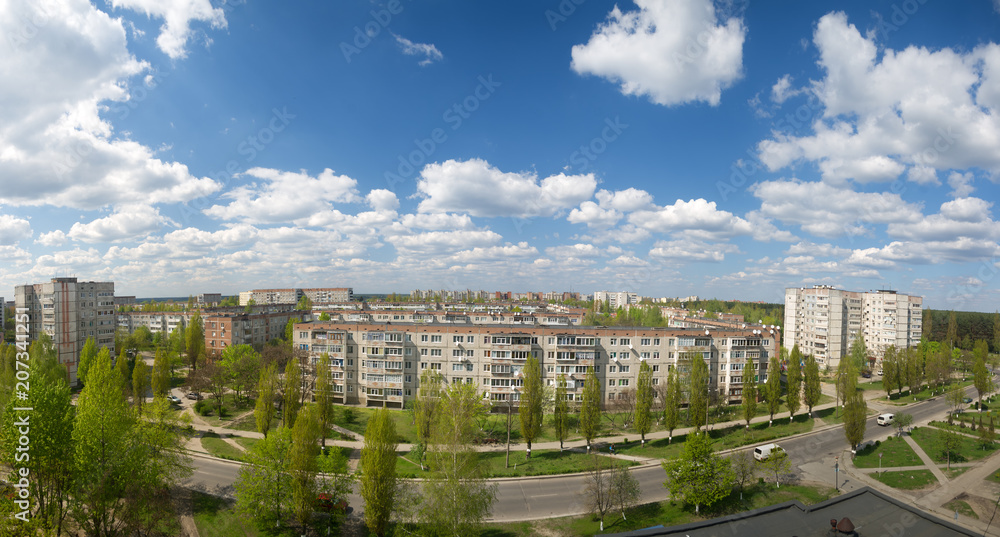 panoramic photo of the city