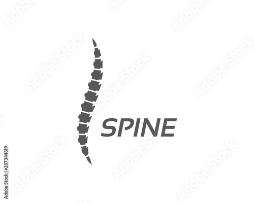 Spine diagnostics symbol logo template