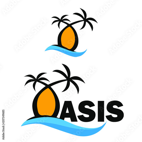 Palm Tree Oasis Logo