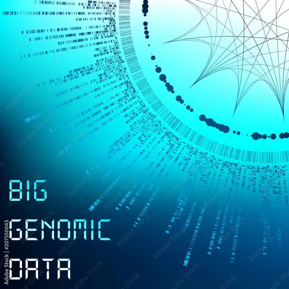 Big Genomic Data Visualization - DNA Test, Barcoding, Genom Map ...