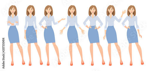 business woman set