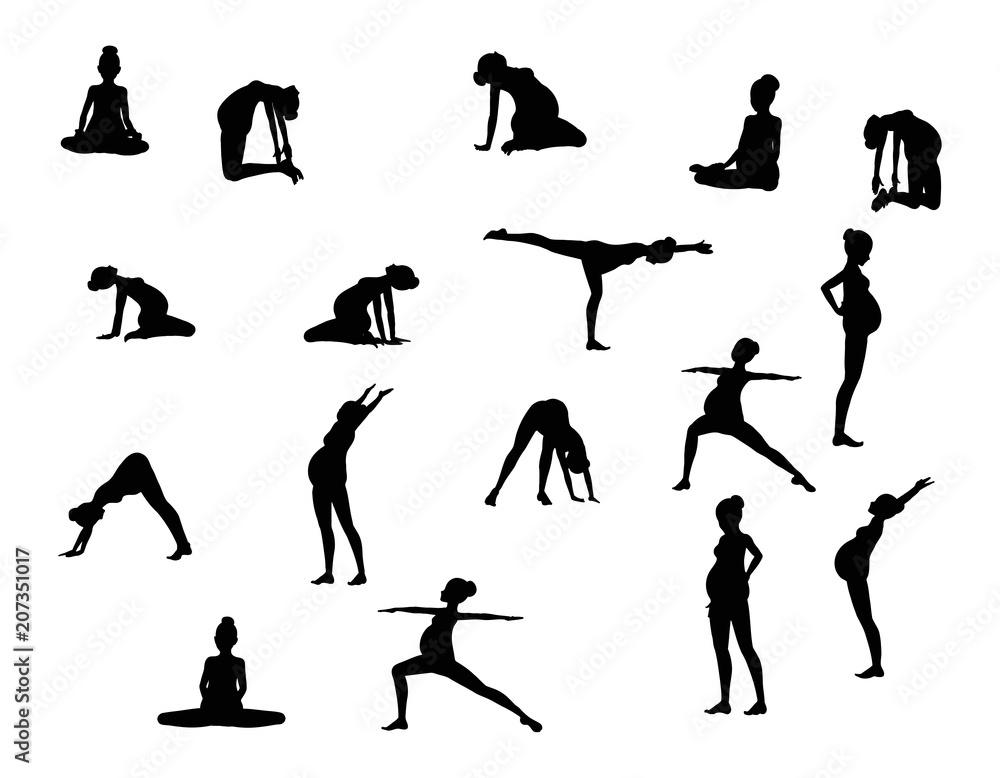 Exercise for Pregnant Women - Vector Set of Silhouettes
Exercise for Pregnant Women - Vector Set of Silhouettes