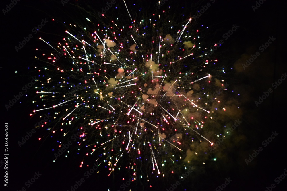 Fototapeta premium Realistic fireworks