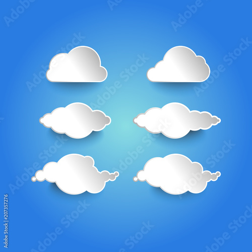 Vector illustration of clouds.clouds icon template. clouds background.clouds shape