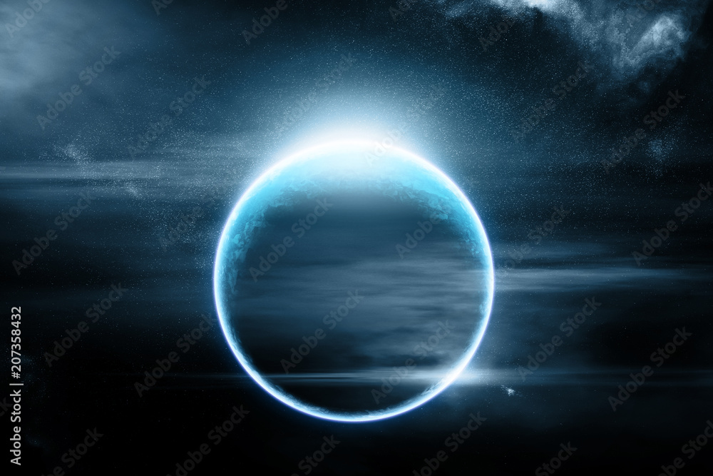 Abstract outer earth space nebula fantasy Abstract outer earth space nebula fantasy