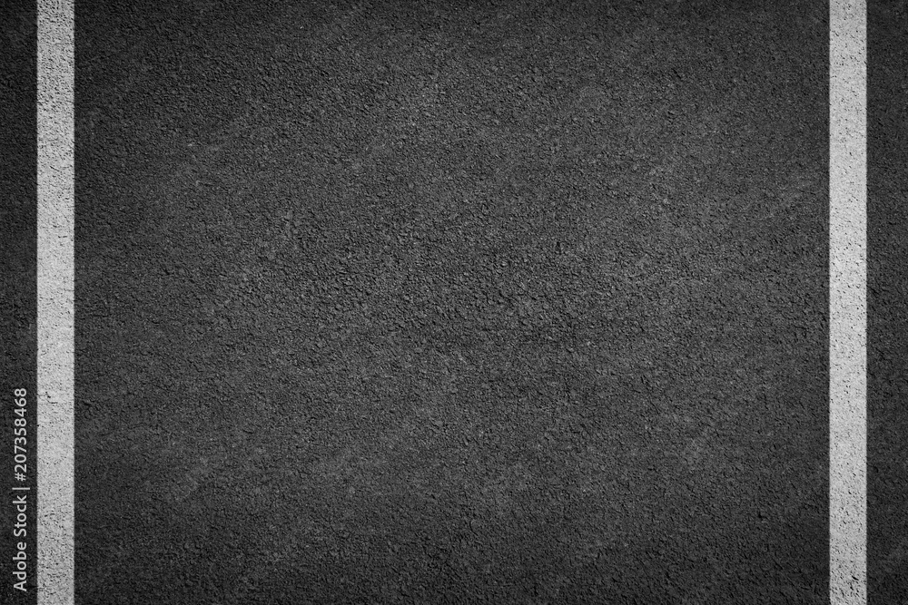 Fototapeta premium background texture of rough asphalt white line